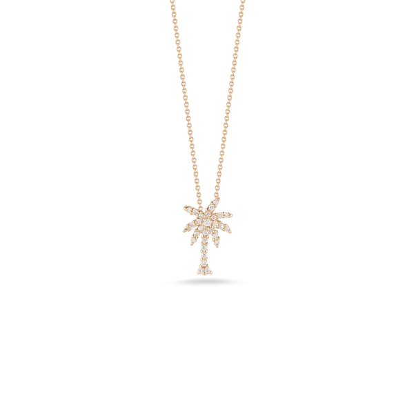 Roberto Coin 18KY Diamond Palm Tree Necklace Kiefer Jewelers Lutz, FL