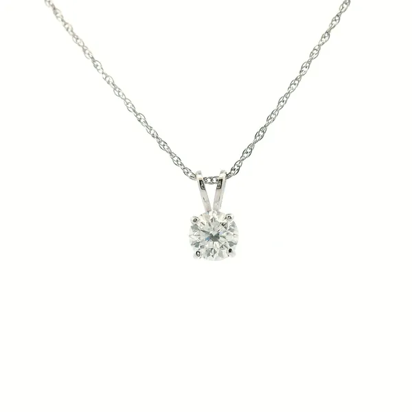 14KW 0.72CTW Diamond Solitaire Pendant Kiefer Jewelers Lutz, FL