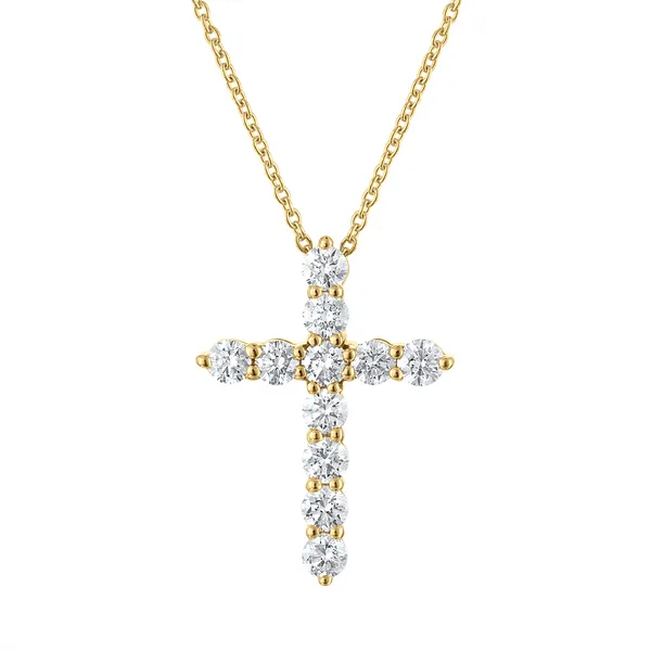 14KY 2CTW Diamond Cross Pendant Kiefer Jewelers Lutz, FL