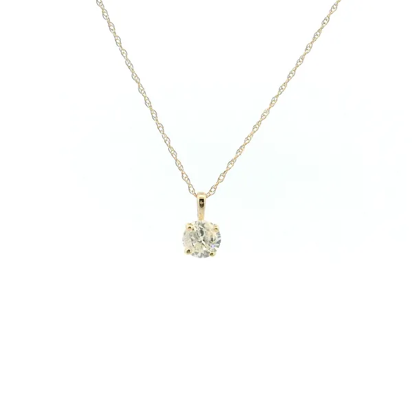 14KY 0.51CT Diamond Solitaire Necklace Kiefer Jewelers Lutz, FL