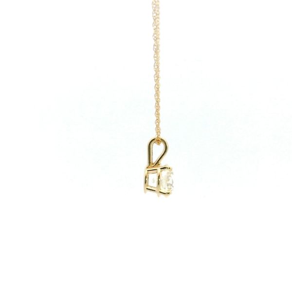 14KY 0.90CT Diamond Solitaire Necklace Image 3 Kiefer Jewelers Lutz, FL