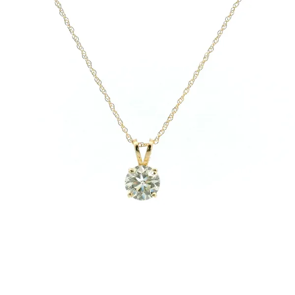 14KY 0.90CT Diamond Solitaire Necklace Kiefer Jewelers Lutz, FL
