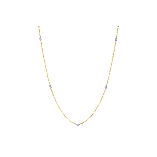 14KYW Diamond by the Yard Faceted Chain by Shy Creation Kiefer Jewelers Lutz, FL