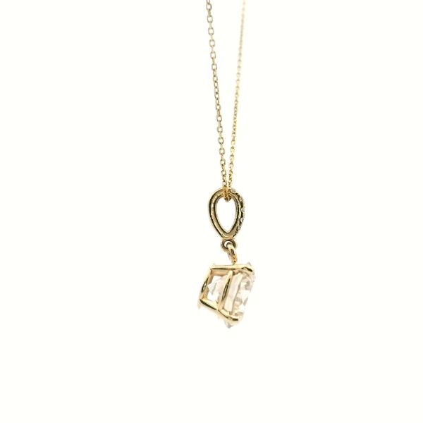 14KY 1.54CTW Diamond Solitaire Pendant Image 3 Kiefer Jewelers Lutz, FL