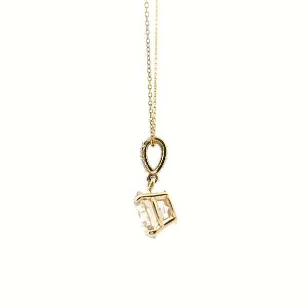 14KY 1.54CTW Diamond Solitaire Pendant Image 4 Kiefer Jewelers Lutz, FL
