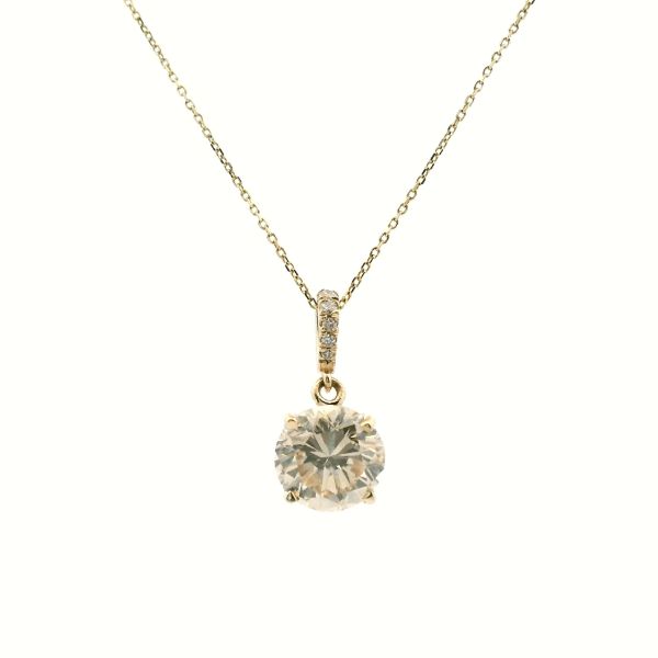 14KY 1.54CTW Diamond Solitaire Pendant Kiefer Jewelers Lutz, FL