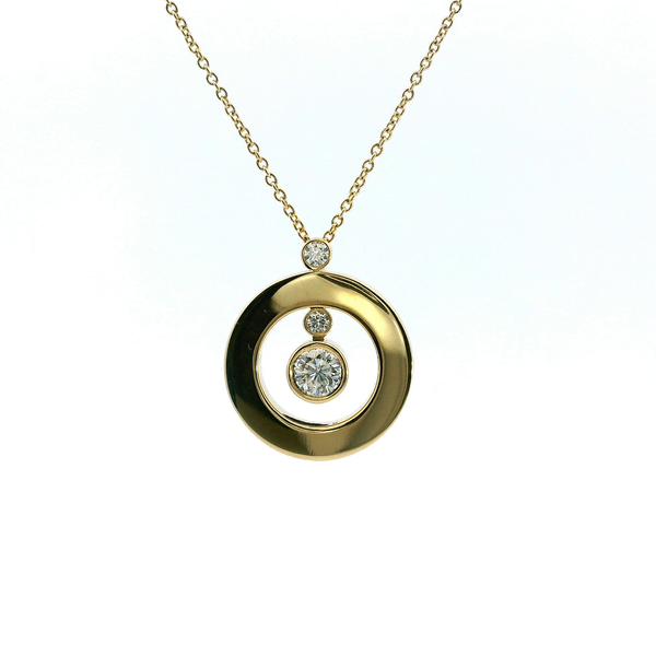 18KY Classic Diamond Mini 