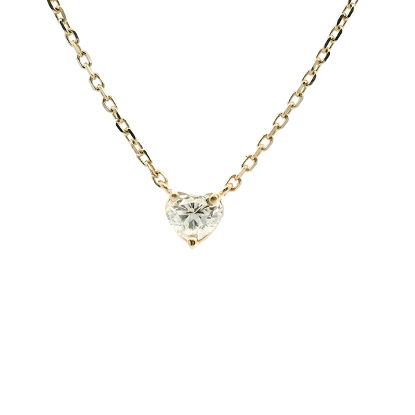14KY 0.50CTW Heart Diamond Solitaire Necklace Kiefer Jewelers Lutz, FL