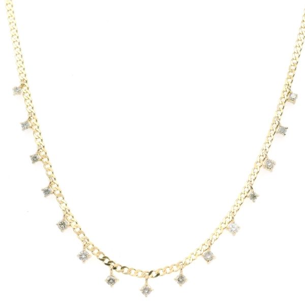 14KY 0.45CTW Diamond Dangle Necklace Kiefer Jewelers Lutz, FL