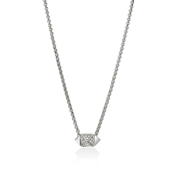 SS Diamond Pave Icon Stud Necklace by John Hardy Kiefer Jewelers Lutz, FL