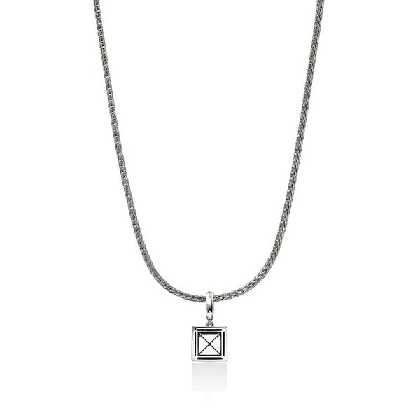 SS/14KY Diamond Pave Icon Stud Necklace by John Hardy Image 3 Kiefer Jewelers Lutz, FL