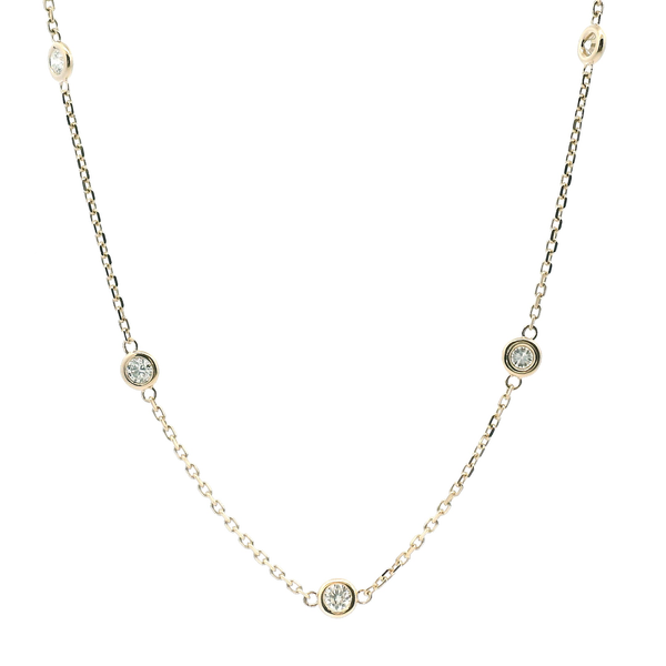 14KY 0.50CTW Diamonds by the Yard Necklace 18