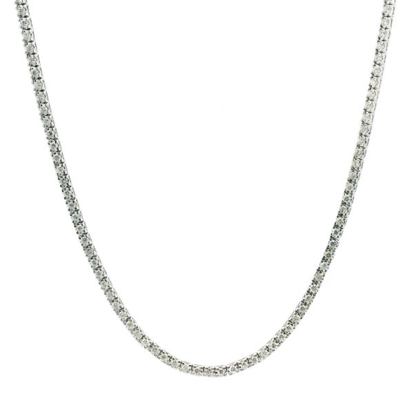 14KW 2.25CTW Diamond Slim Tennis Necklace Kiefer Jewelers Lutz, FL