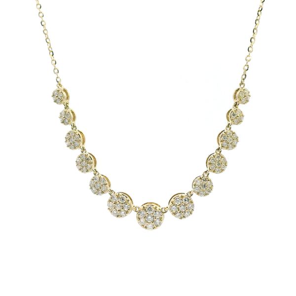 14KY .50CTW Diamond Cluster Necklace Kiefer Jewelers Lutz, FL