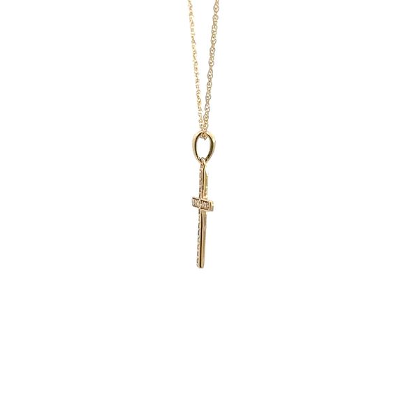 14K Diamond Cross Necklace Image 3 Kiefer Jewelers Lutz, FL