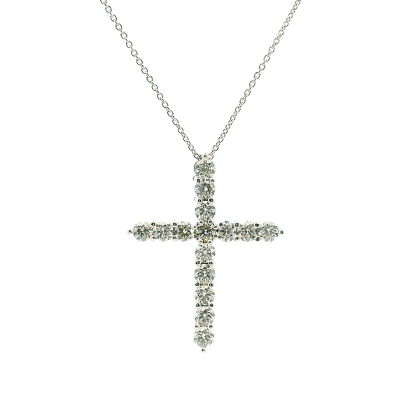 14KW 1CTW Diamond Cross Necklace Kiefer Jewelers Lutz, FL