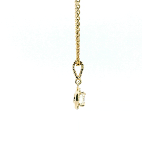 14KY 0.66CTW Diamond Halo Pendant Image 3 Kiefer Jewelers Lutz, FL