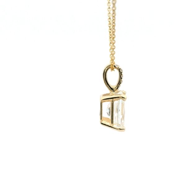 14KY 1.02CT Radiant Cut Diamond Pendant Image 3 Kiefer Jewelers Lutz, FL