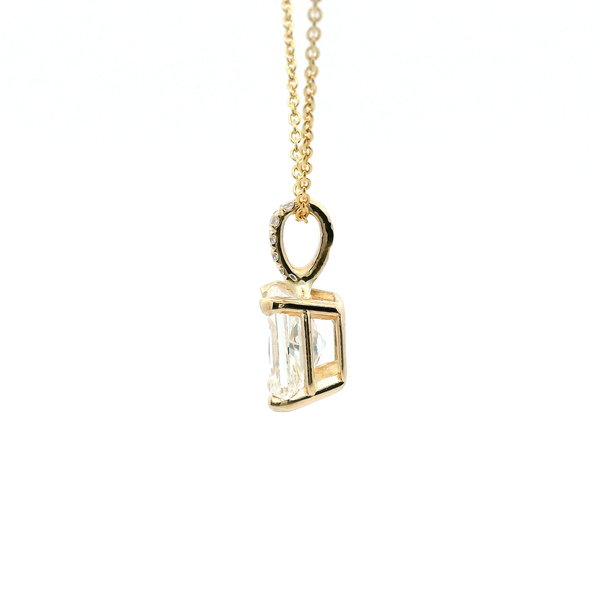 14KY 1.02CT Radiant Cut Diamond Pendant Image 4 Kiefer Jewelers Lutz, FL