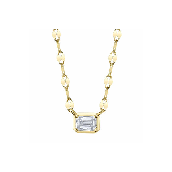 14KY .20CTW Emerald Cut Bezel Set Diamond on Sparkle Chain by Shy Creation Kiefer Jewelers Lutz, FL
