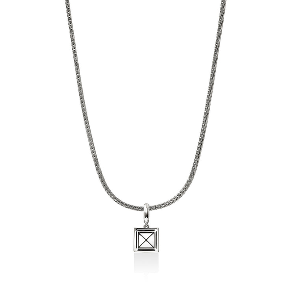 SS/14KY Diamond Pave Icon Stud Necklace by John Hardy Image 3 Kiefer Jewelers Lutz, FL