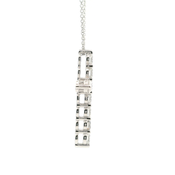 14KW 2.0CTW Large Diamond Cross Pendant Image 4 Kiefer Jewelers Lutz, FL