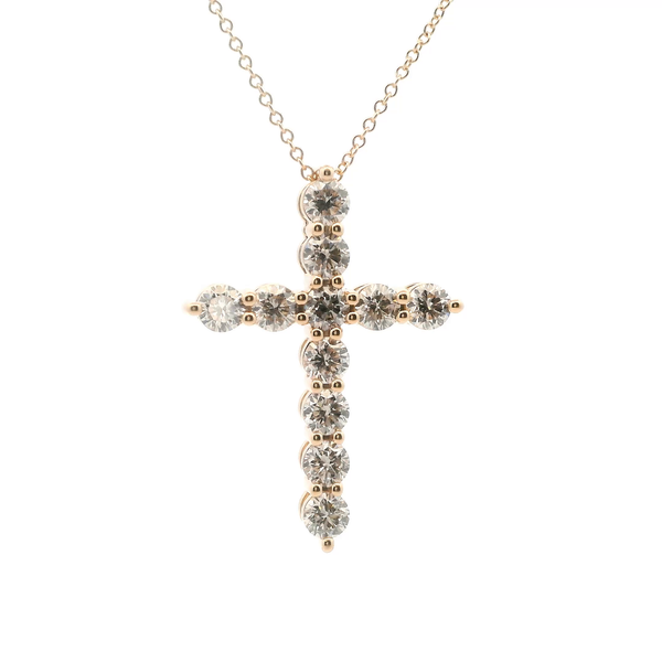 14KY 2CTW Large Diamond Cross Pendant Kiefer Jewelers Lutz, FL