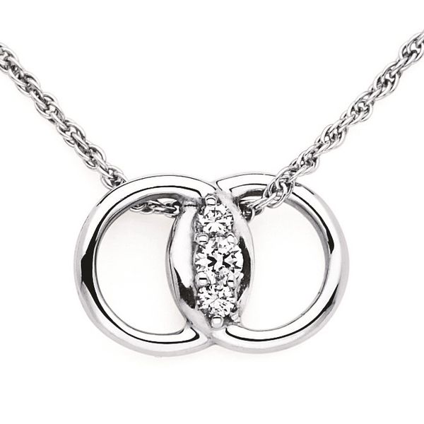 SS .05ctw Diamond Marriage Symbol Necklace Kiefer Jewelers Lutz, FL