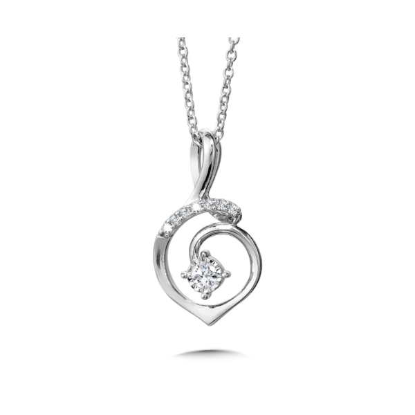Sterling Silver Diamond Swirl Pendant Kiefer Jewelers Lutz, FL