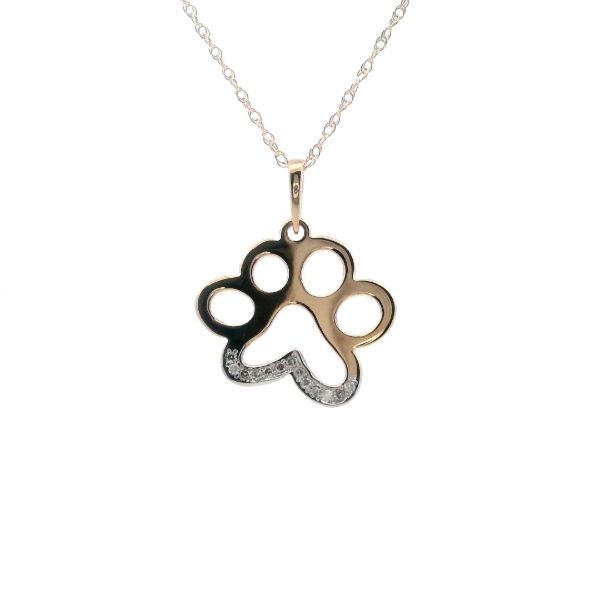 10KY 0.05CTW Diamond Dog Paw Pendant Kiefer Jewelers Lutz, FL
