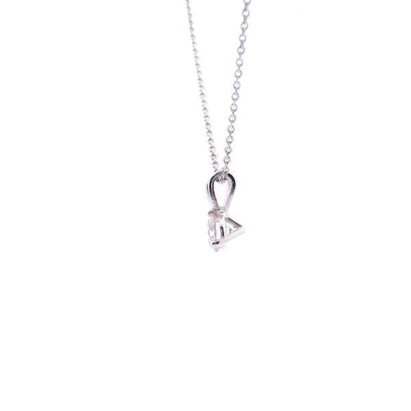 14KW 0.41CT Round Diamond Solitaire Pendant Image 3 Kiefer Jewelers Lutz, FL