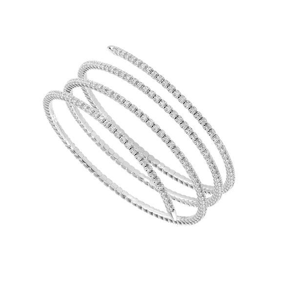 14K 3.5ctw Flexible Wrap Diamond Bracelet 002-270-2000601 | Kiefer ...