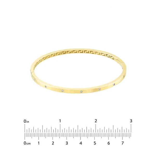 14K Diamond Bangle Bracelet Image 5 Kiefer Jewelers Lutz, FL