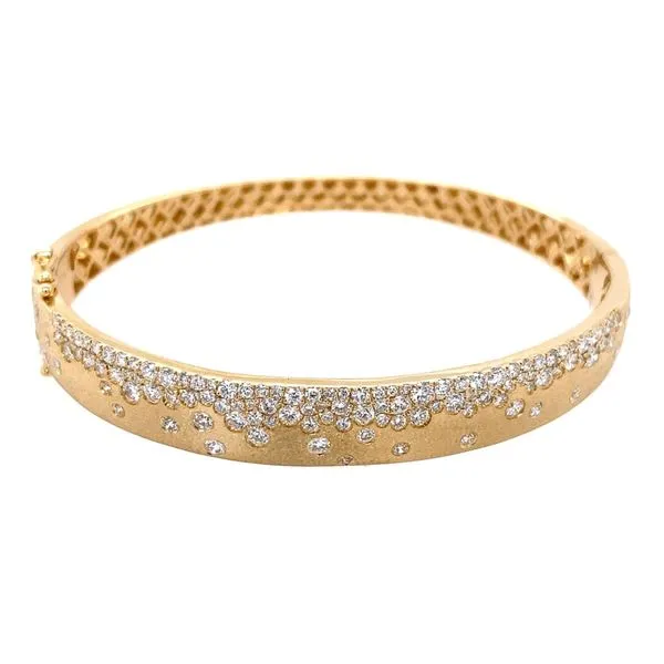 14K Diamond Flush Bangle Kiefer Jewelers Lutz, FL