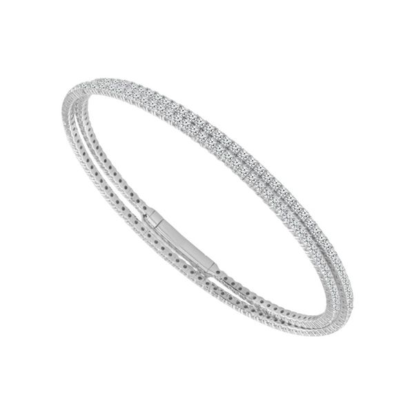 14K Diamond Titanium Wire Bangle Kiefer Jewelers Lutz, FL