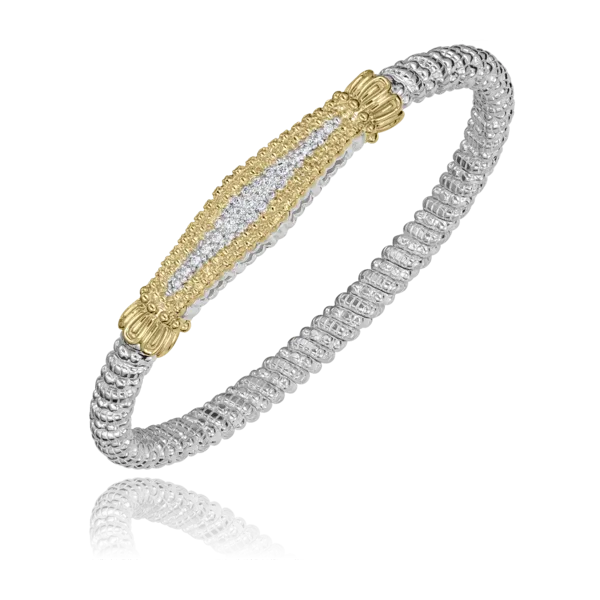 Vahan Sterling Silver and 14K Diamond Bracelet Kiefer Jewelers Lutz, FL