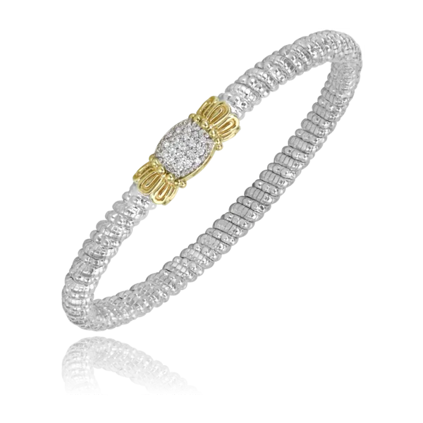 Vahan Sterling Silver and 14K Diamond Bracelet Kiefer Jewelers Lutz, FL