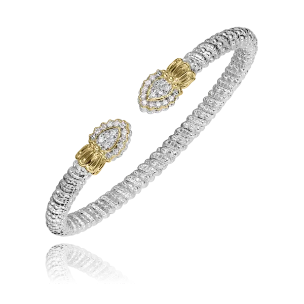 Vahan Sterling Silver and 14K Diamond Bracelet Kiefer Jewelers Lutz, FL