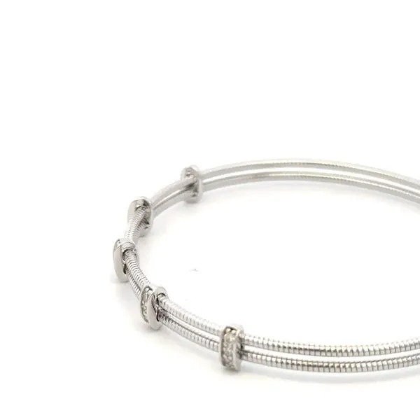 14K Diamond Bangle Bracelet Image 3 Kiefer Jewelers Lutz, FL