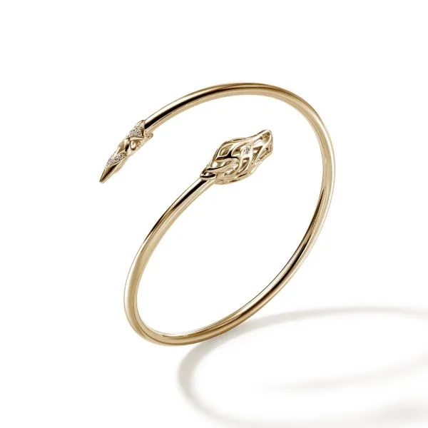 John Hardy 14K Naga Diamond Cuff Bracelet Image 3 Kiefer Jewelers Lutz, FL