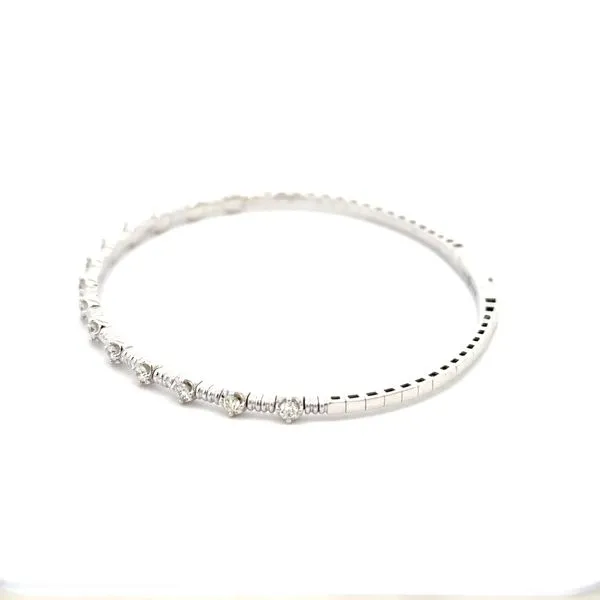 14KW .50CTW Flexie Bangle Bracelet Image 2 Kiefer Jewelers Lutz, FL