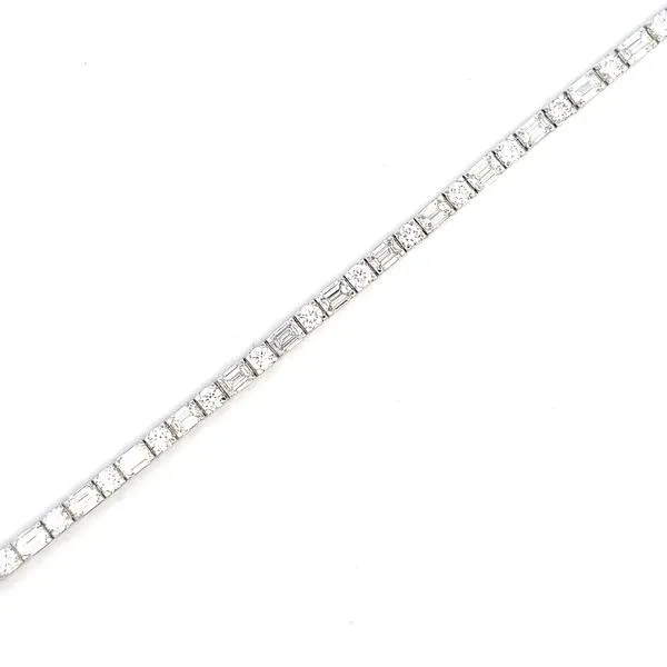 14KW 9.6CTW Lab-Grown Diamond Tennis Bracelet Image 2 Kiefer Jewelers Lutz, FL