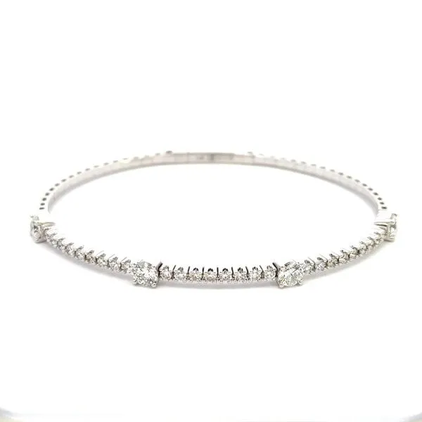 14KW 2CTW Diamond Flexie Bangle Bracelet Kiefer Jewelers Lutz, FL
