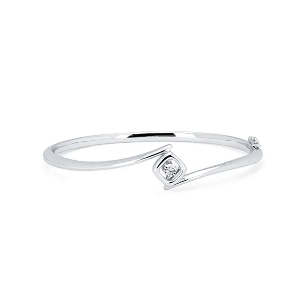 Sterling Silver Shimmering By-Pass Bangle Kiefer Jewelers Lutz, FL