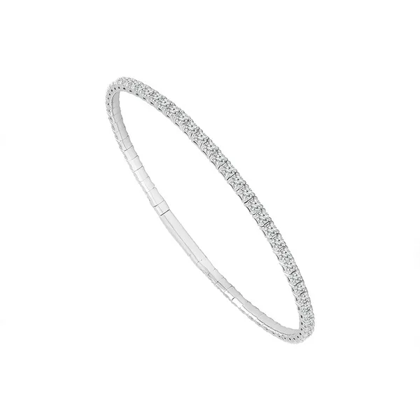 14KW Classic Diamond Flexie Bangle Bracelet Kiefer Jewelers Lutz, FL