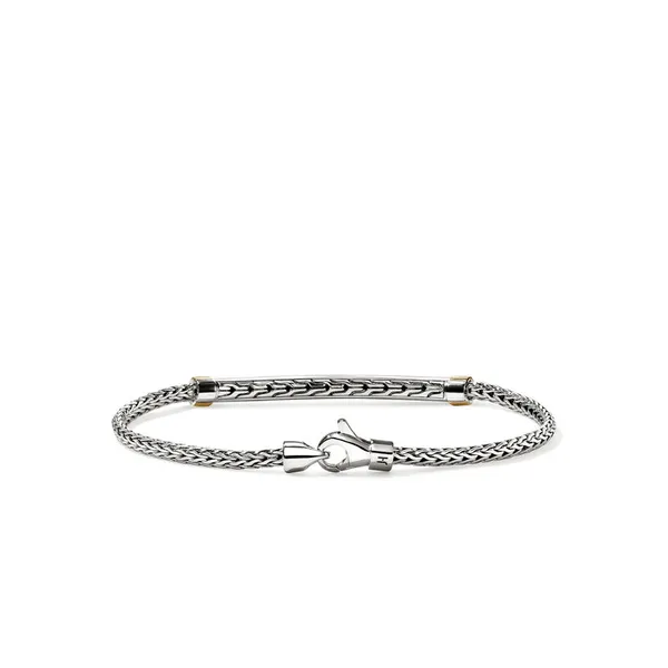 John Hardy SS and 14KY Diamond Pave Essentials Bracelet Image 3 Kiefer Jewelers Lutz, FL