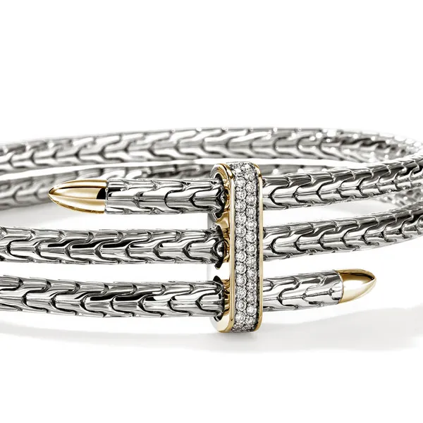 John Hardy SS/14KY Spear Triple Flex Cuff, Slim Image 2 Kiefer Jewelers Lutz, FL