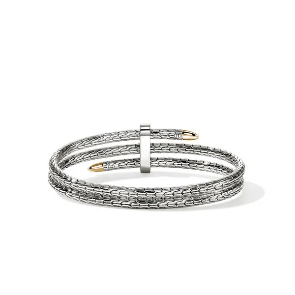 John Hardy SS/14KY Spear Triple Flex Cuff, Slim Image 4 Kiefer Jewelers Lutz, FL