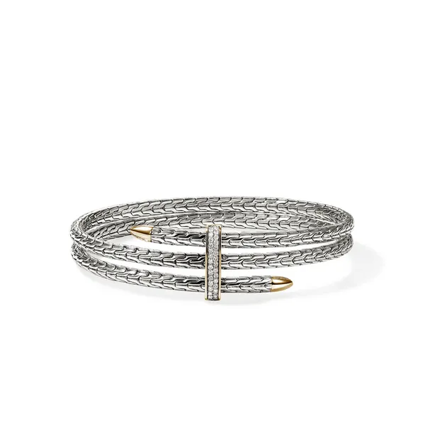 John Hardy SS/14KY Spear Triple Flex Cuff, Slim Kiefer Jewelers Lutz, FL