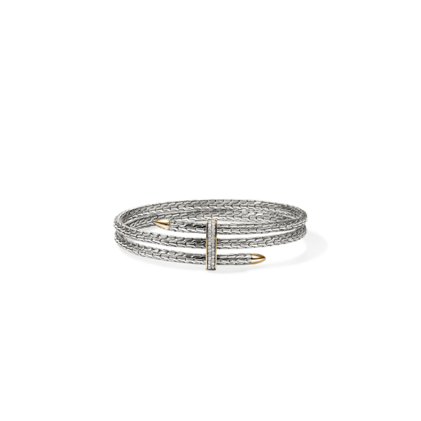 John Hardy SS/14KY Spear Triple Flex Cuff, Slim Kiefer Jewelers Lutz, FL